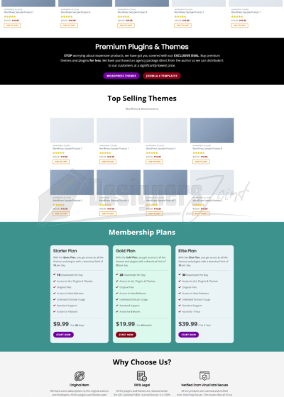Prebuilt Digital Store WordPress Website for Selling Plugins, Themes, and Templates