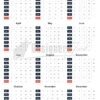 2027 Sidebar 12-Month Calendar Template