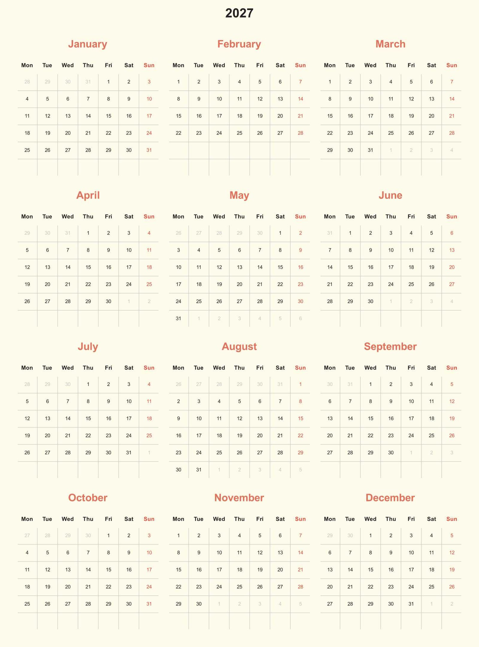 Best Calendar Generator 2027