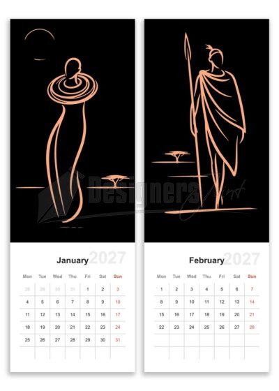 2027-african-elegance-wall-calendar-template