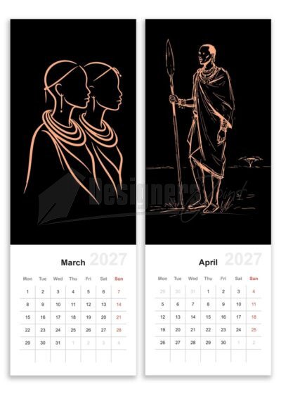 2027-african-elegance-wall-calendar-template