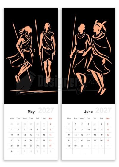 2027-african-elegance-wall-calendar-template