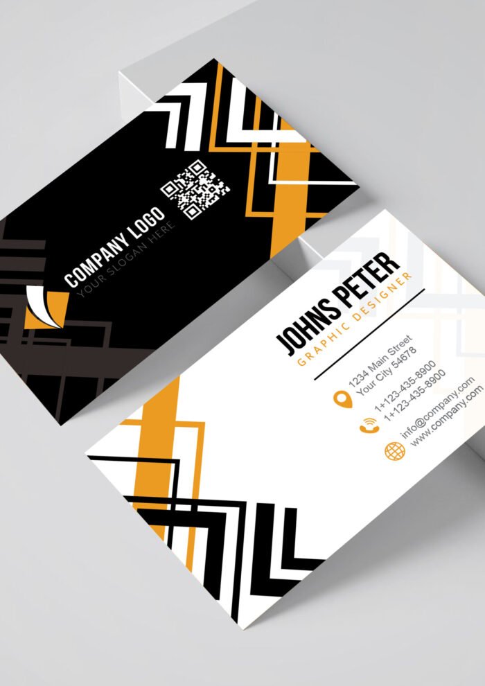 Clean Corporate Business Card Template Black 01 1 scaled