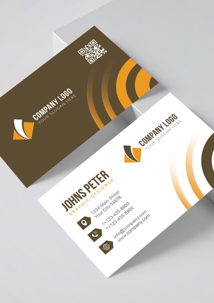 Corporate Business Card Template Brown 2 01 1 scaled