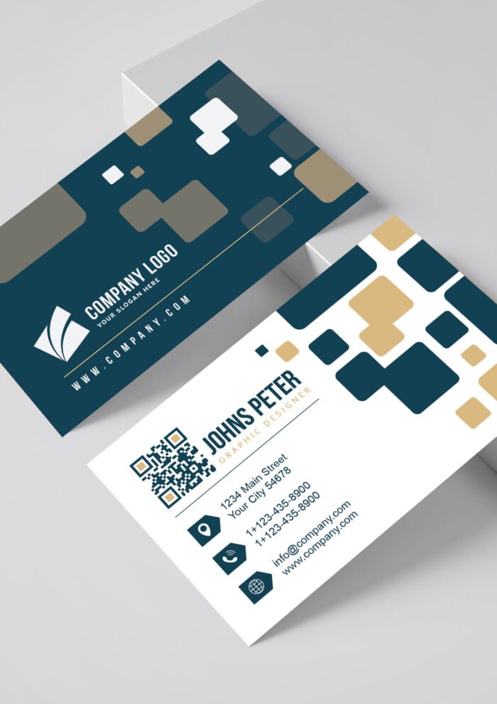 Creative Corporate Business Card Design Navy Blue 01 1 scaled