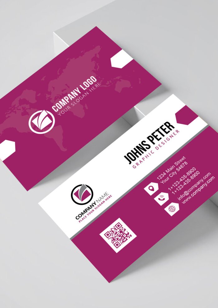 Professional Business Card Template Hot Pink 01 1 scaled