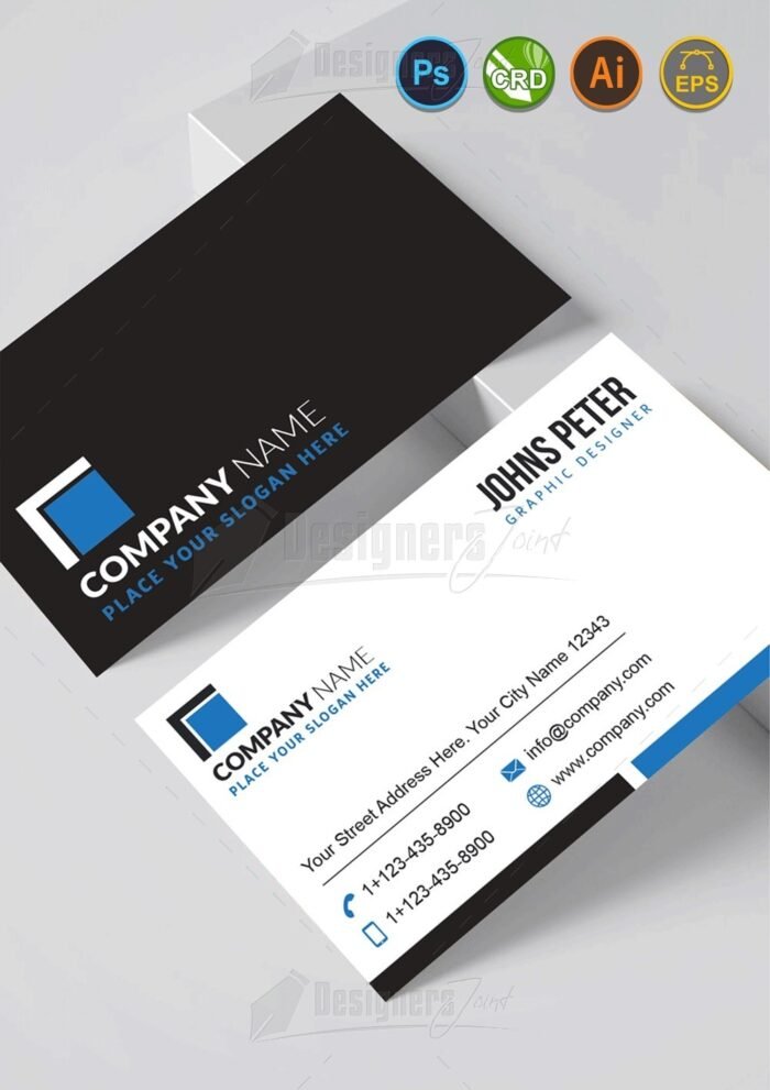 Simple Business Cards Blue