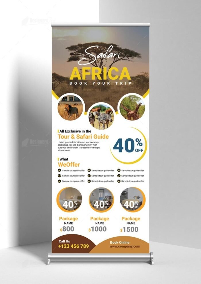 Tours & Safaris Roll-Up-Banner