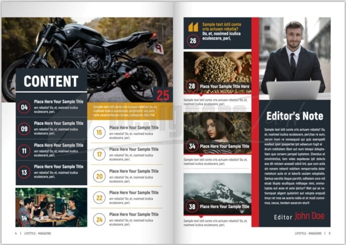 40 Page InDesign Lifestyle Magazine Template