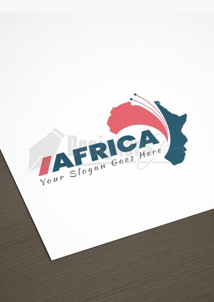 Africa Map Logo Tech
