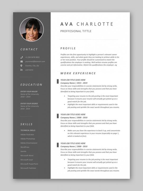 Best Microsoft Word Modern CV/Resume Template With Cover Letter ...