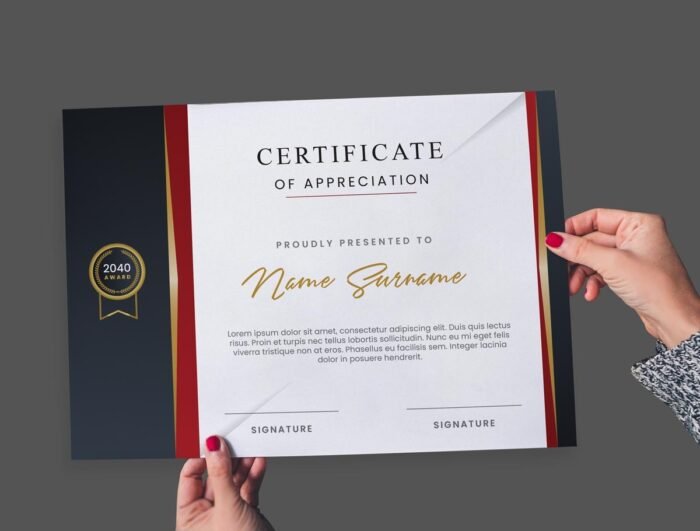Modern Corporate Certificate Template