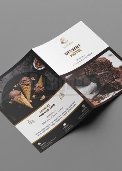 Hotel Bifold Brochure/Restaurant Menu Illustrator Template