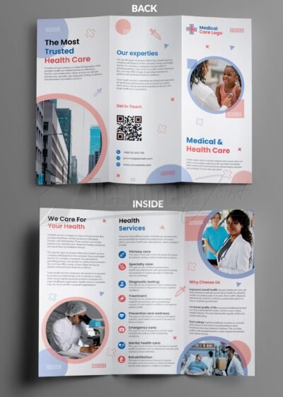 Medical Care Tri-Fold Brochure Template