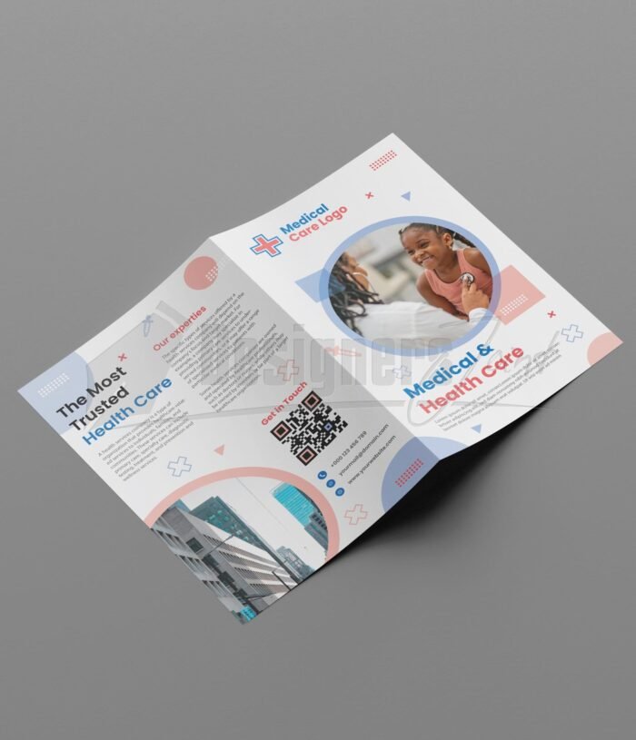Medical & Health Care Bi-Fold Brochure Template