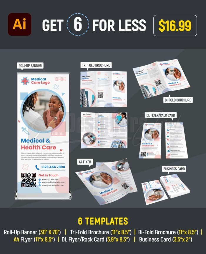 Medical & Health Care template bundle