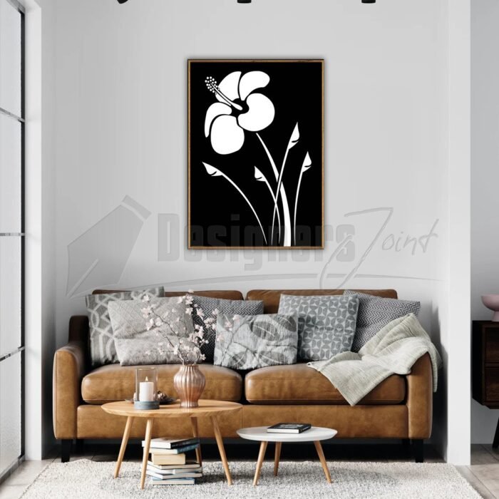 Digital Printable Wall Art Hibiscus Flower