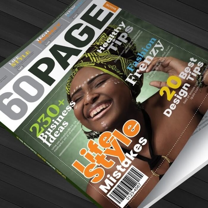 60 Page Multipurpose InDesign Magazine Template
