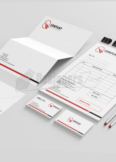 Free Letterhead EPS Template, Free Business Card EPS Template, Free Envelope EPS Template, Free Invoice EPS Template