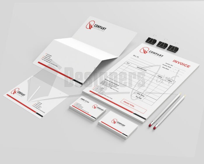 Free Letterhead EPS Template, Free Business Card EPS Template, Free Envelope EPS Template, Free Invoice EPS Template